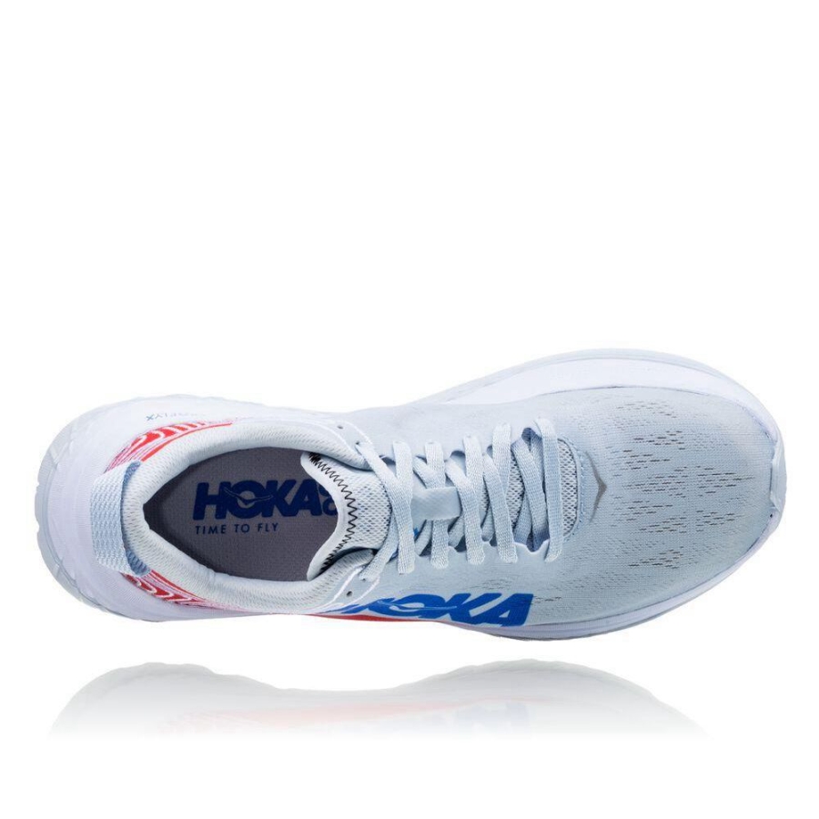 Women's Hoka Carbon X Sneakers White / Red | ZA-57AQOET