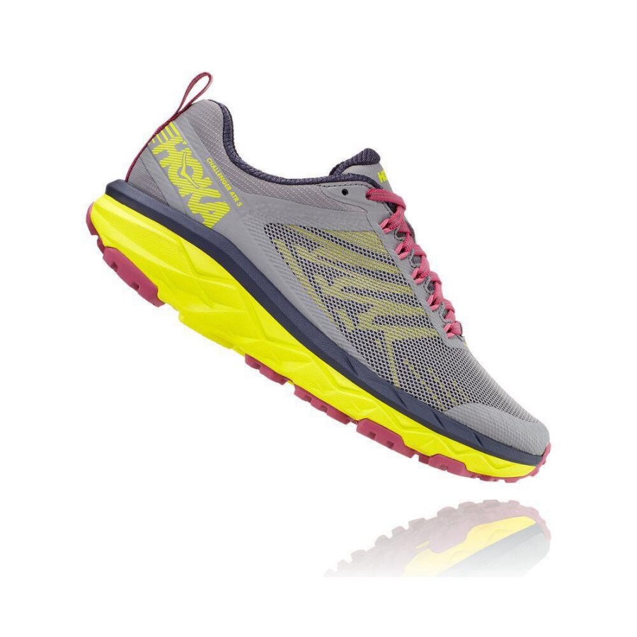 Women's Hoka Challenger ATR 5 Sneakers Grey / Yellow | ZA-92JZRDM