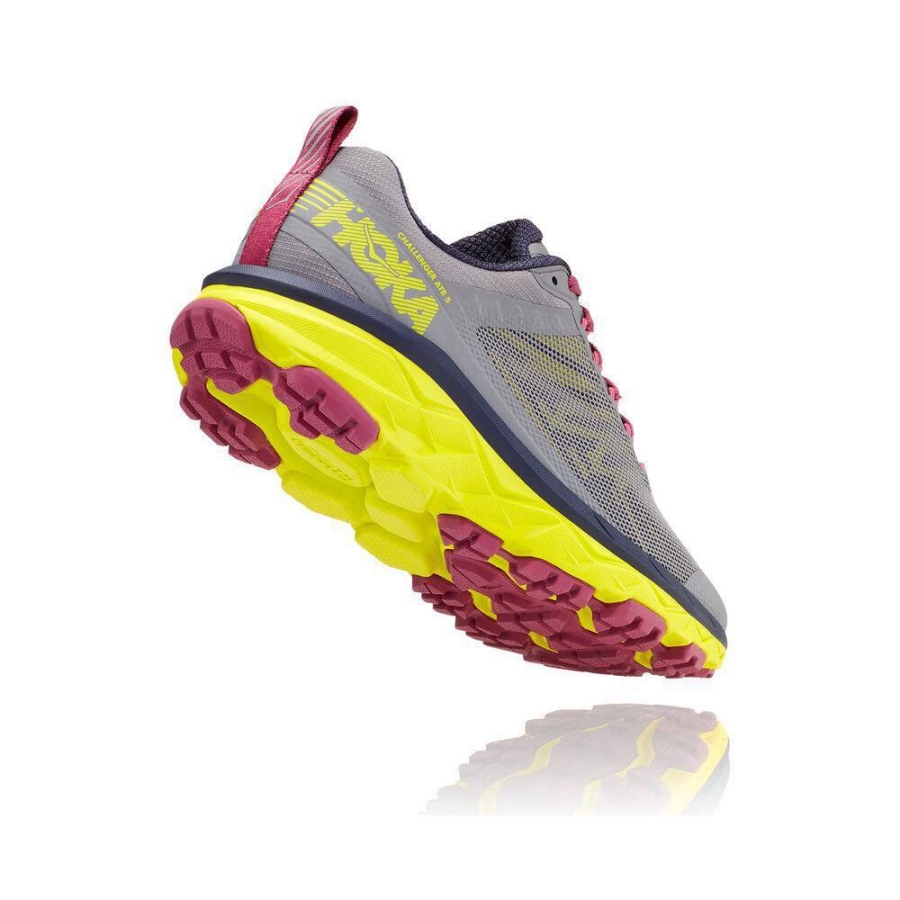 Women's Hoka Challenger ATR 5 Sneakers Grey / Yellow | ZA-92JZRDM