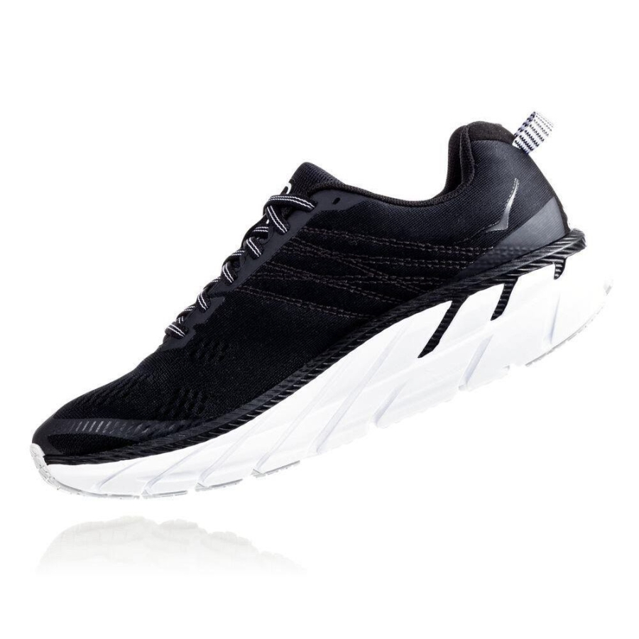 Women's Hoka Clifton 6 Walking Shoes Black | ZA-40SNJXL