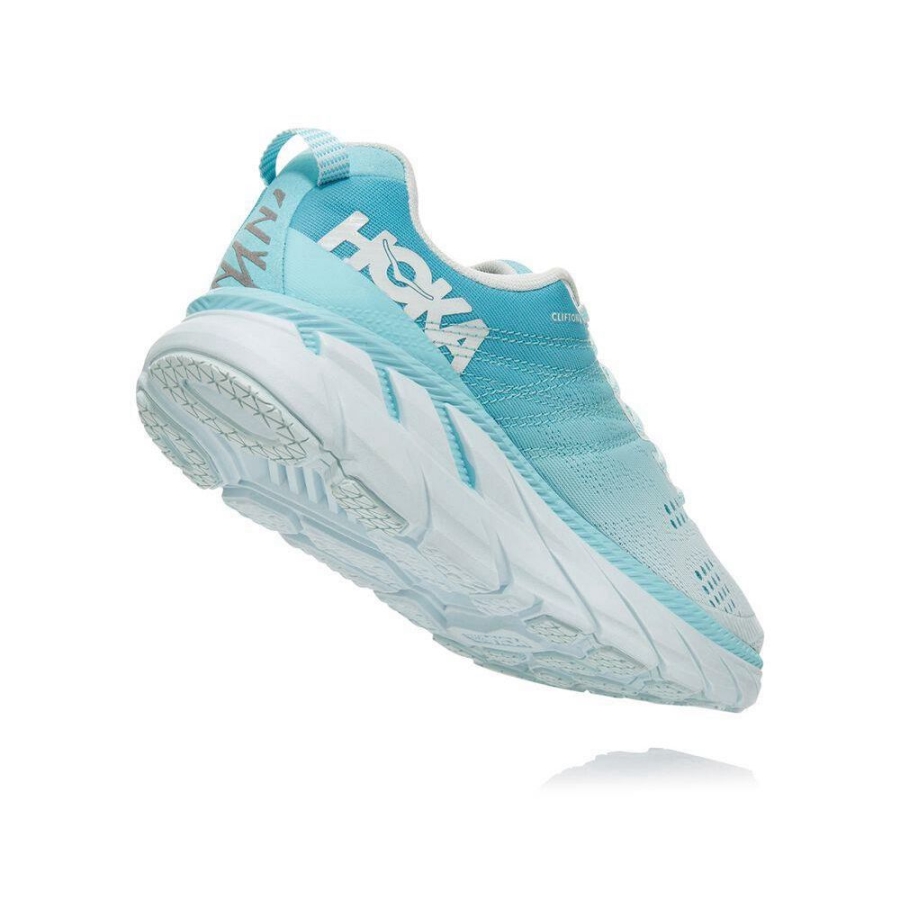 Women's Hoka Clifton 6 Walking Shoes Blue | ZA-58MLJYN