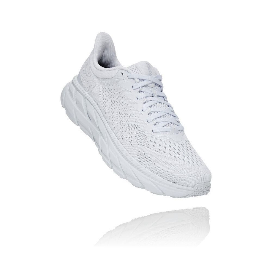 Women\'s Hoka Clifton 7 Road Running Shoes White | ZA-95QWOIV