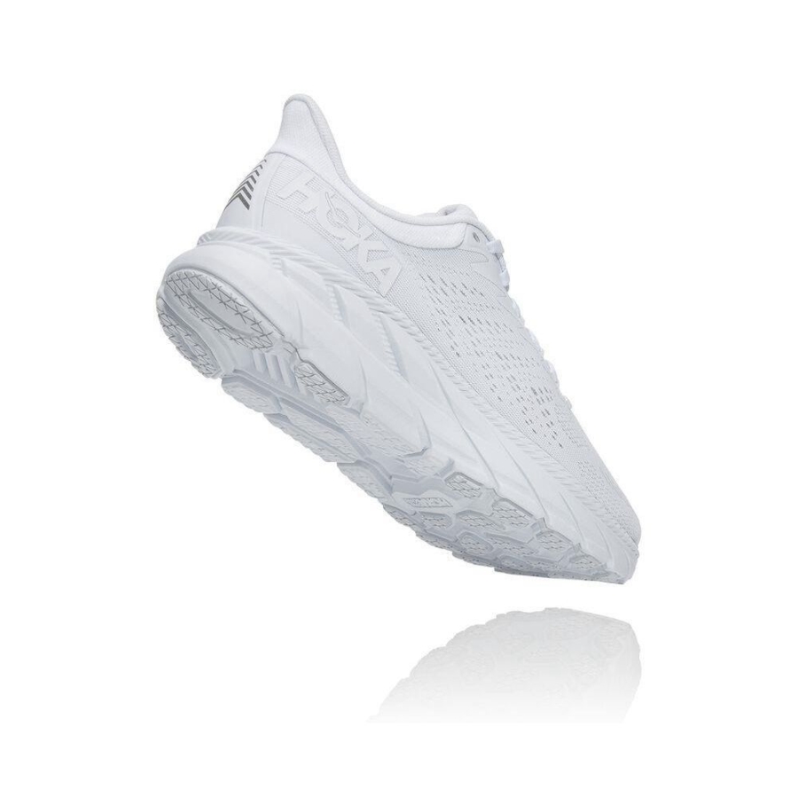 Women's Hoka Clifton 7 Running Shoes White | ZA-94EHXTD
