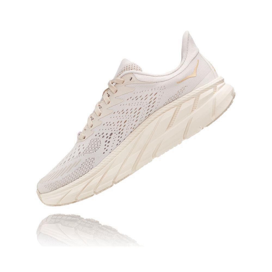 Women's Hoka Clifton 7 Sneakers Beige | ZA-38ELARV