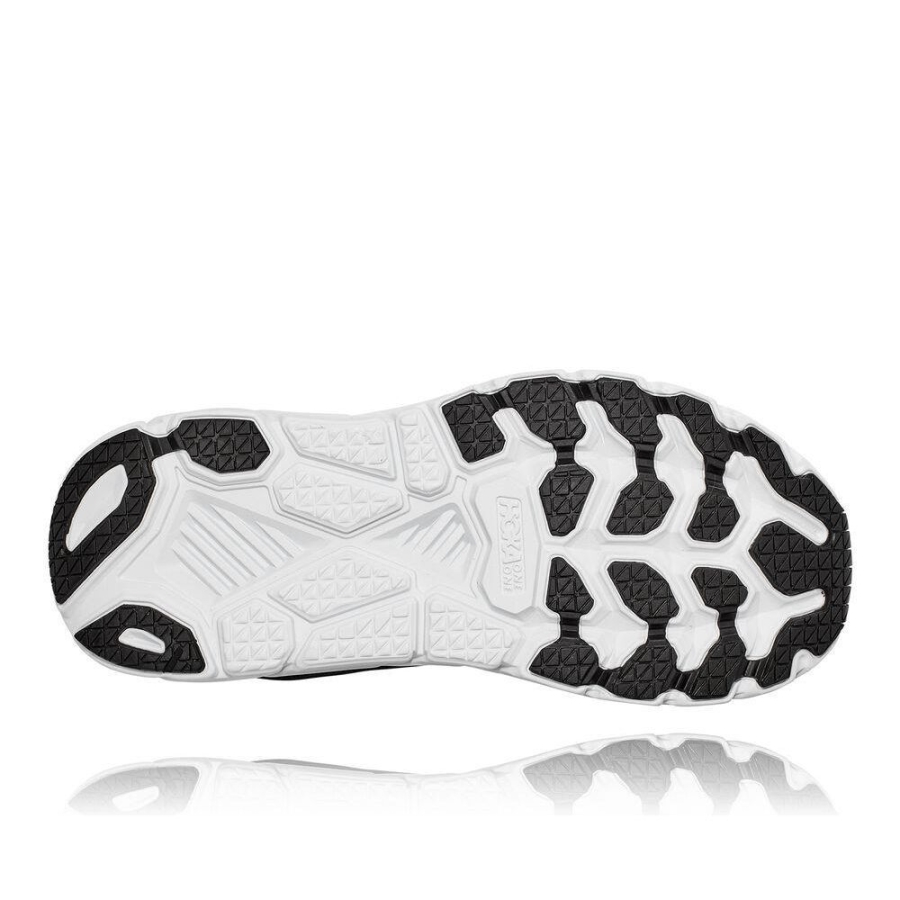 Women's Hoka Clifton 7 Walking Shoes Black / White | ZA-67RZGQT