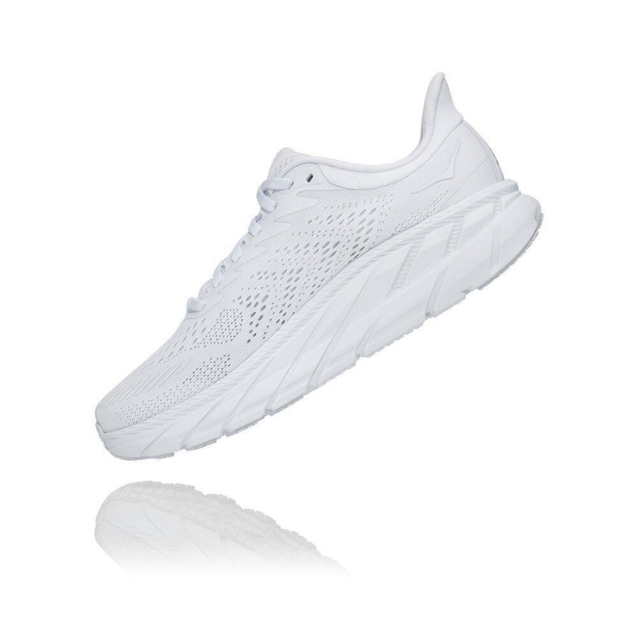 Women's Hoka Clifton 7 Walking Shoes White | ZA-53RNDHS