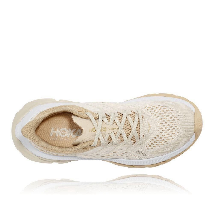 Women's Hoka Clifton Edge Road Running Shoes Beige | ZA-46CXVLA