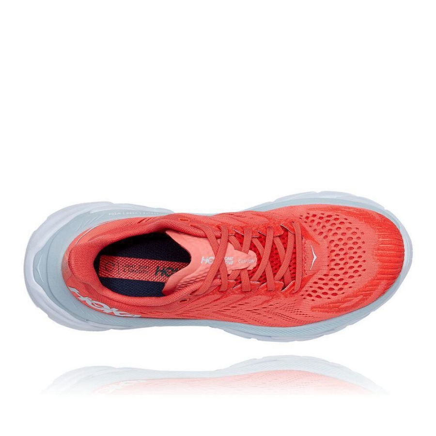 Women's Hoka Clifton Edge Road Running Shoes Red | ZA-61NQXDM