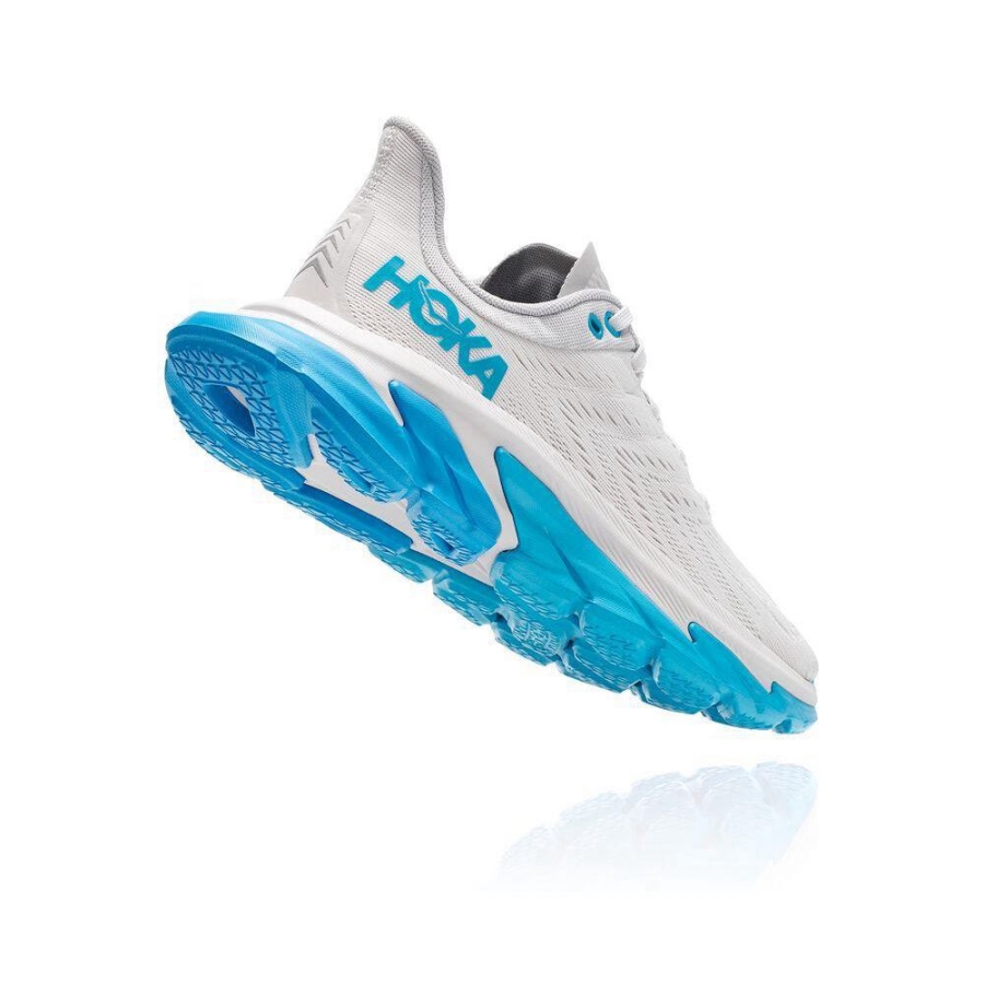 Women's Hoka Clifton Edge Road Running Shoes White / Blue | ZA-64ERQJM