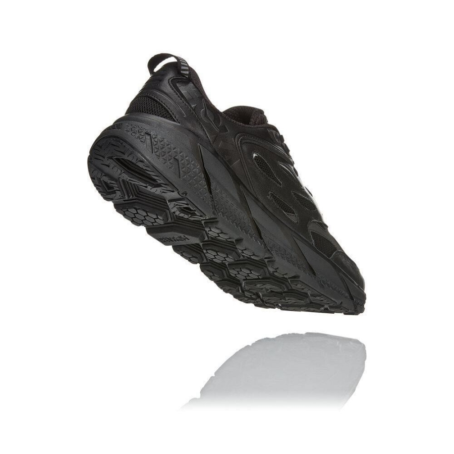 Women's Hoka Clifton L Sneakers Black | ZA-69JZDFC