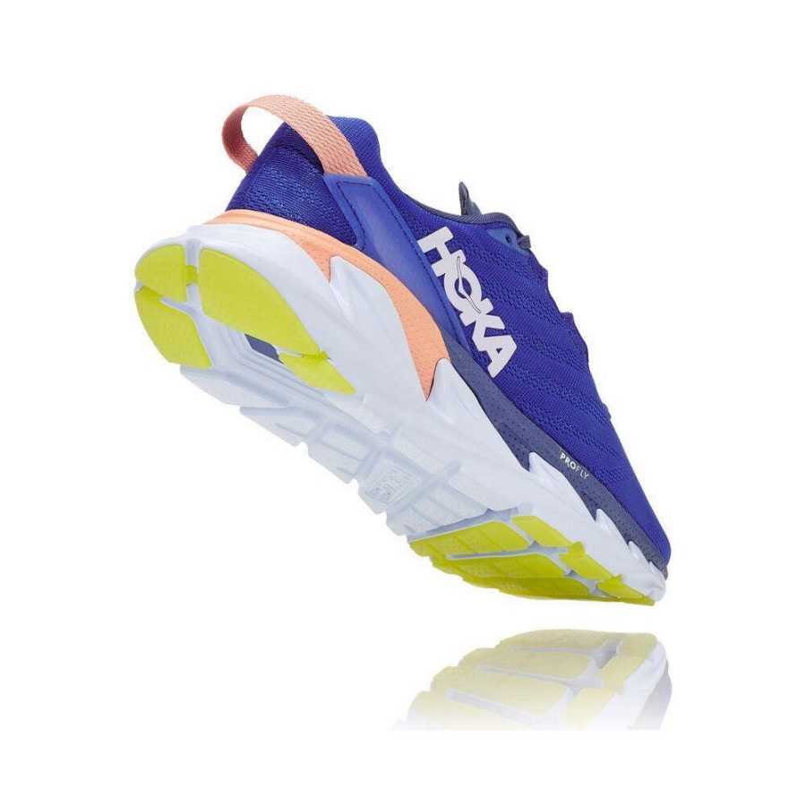 Women's Hoka Elevon 2 Road Running Shoes Blue / Pink | ZA-24ERQYV