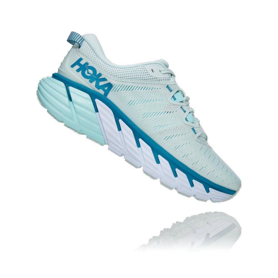 Women's Hoka Gaviota 3 Road Running Shoes White | ZA-40BZDSE
