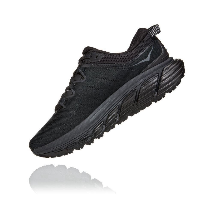 Women's Hoka Gaviota 3 Road Running Shoes Black | ZA-67XNHOK