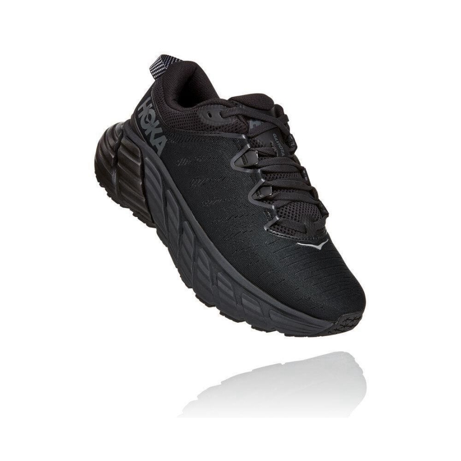 Women\'s Hoka Gaviota 3 Road Running Shoes Black | ZA-67XNHOK