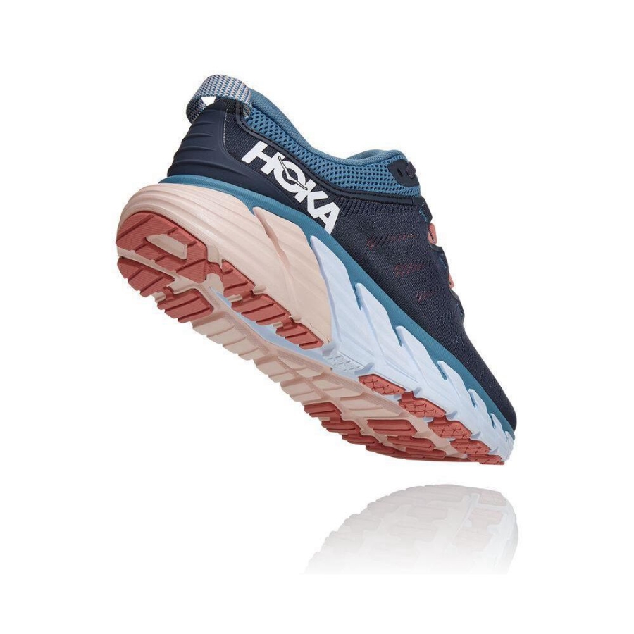Women's Hoka Gaviota 3 Running Shoes Navy | ZA-25ZSWFO
