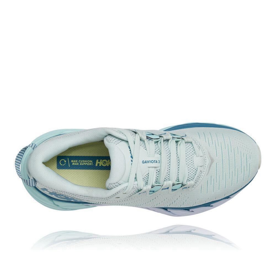 Women's Hoka Gaviota 3 Running Shoes White | ZA-46RKTEA