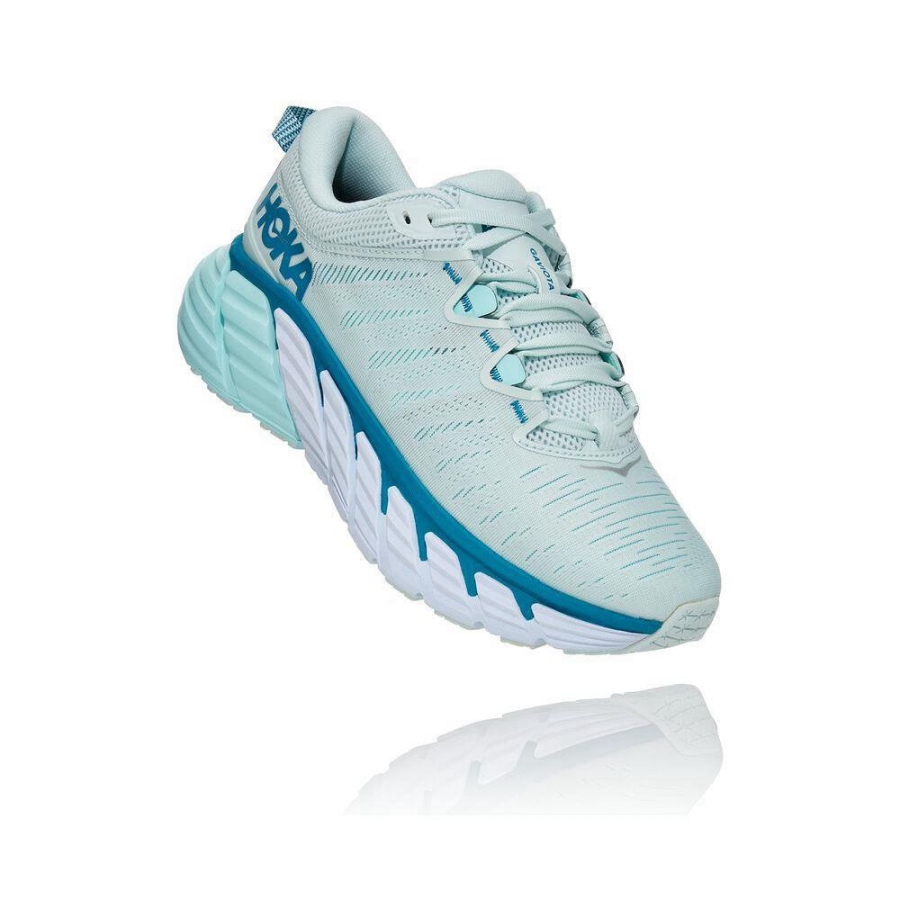 Women\'s Hoka Gaviota 3 Running Shoes White | ZA-68SWTEG