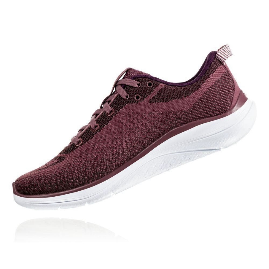 Women's Hoka Hupana Flow Sneakers Burgundy | ZA-65XTVZO