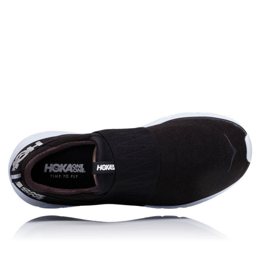 Women's Hoka Hupana Slip Walking Shoes Black | ZA-32XUWDN