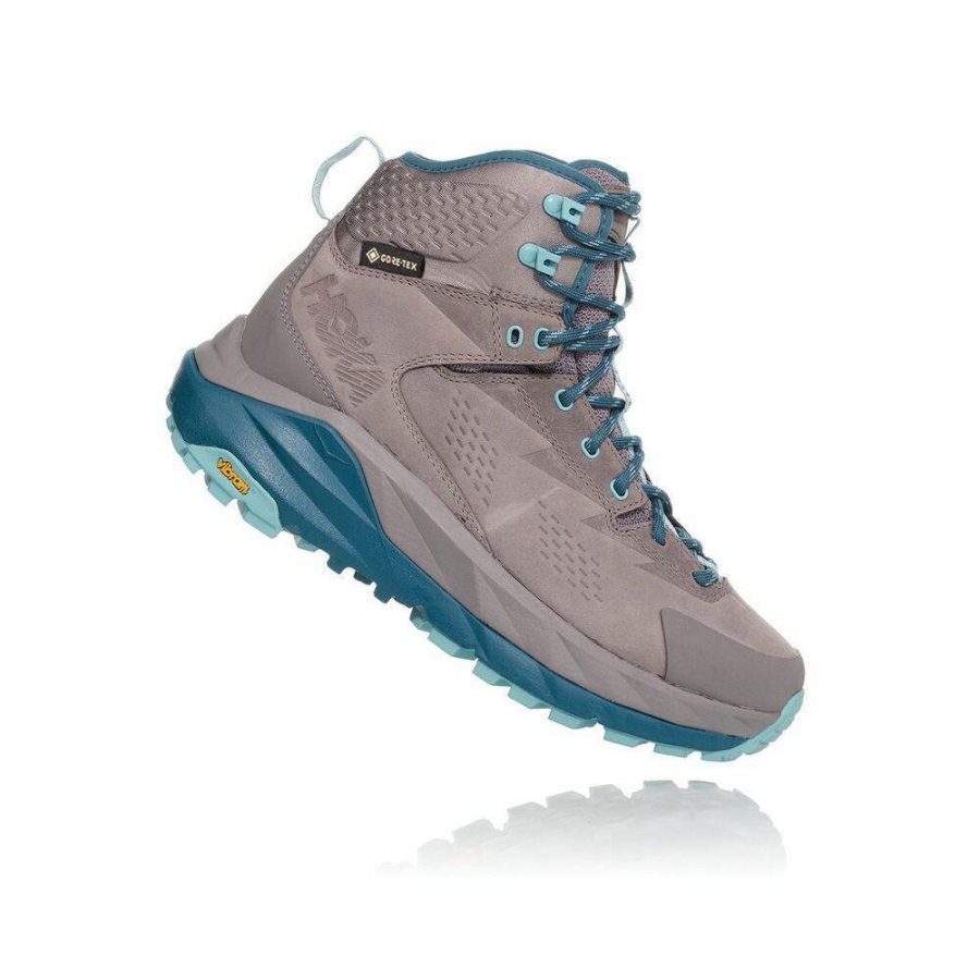 Women's Hoka Kaha GTX Hiking Boots Grey | ZA-68GTFPM