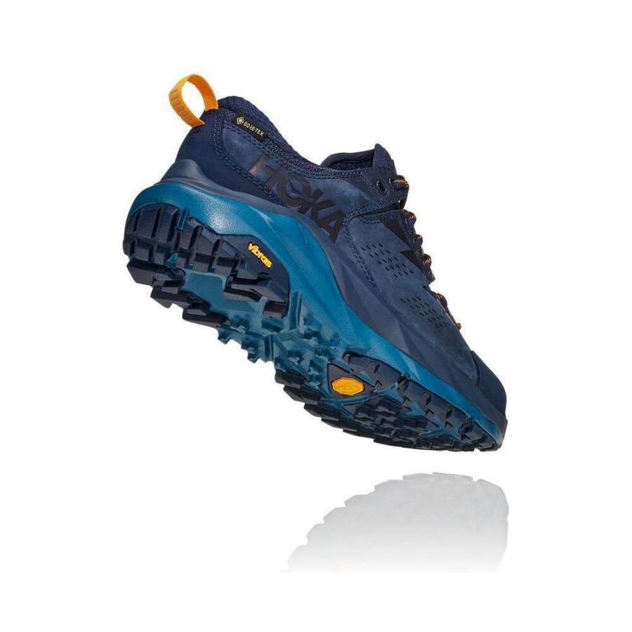 Women's Hoka Kaha Low GTX Hiking Shoes Blue | ZA-43WKZSJ