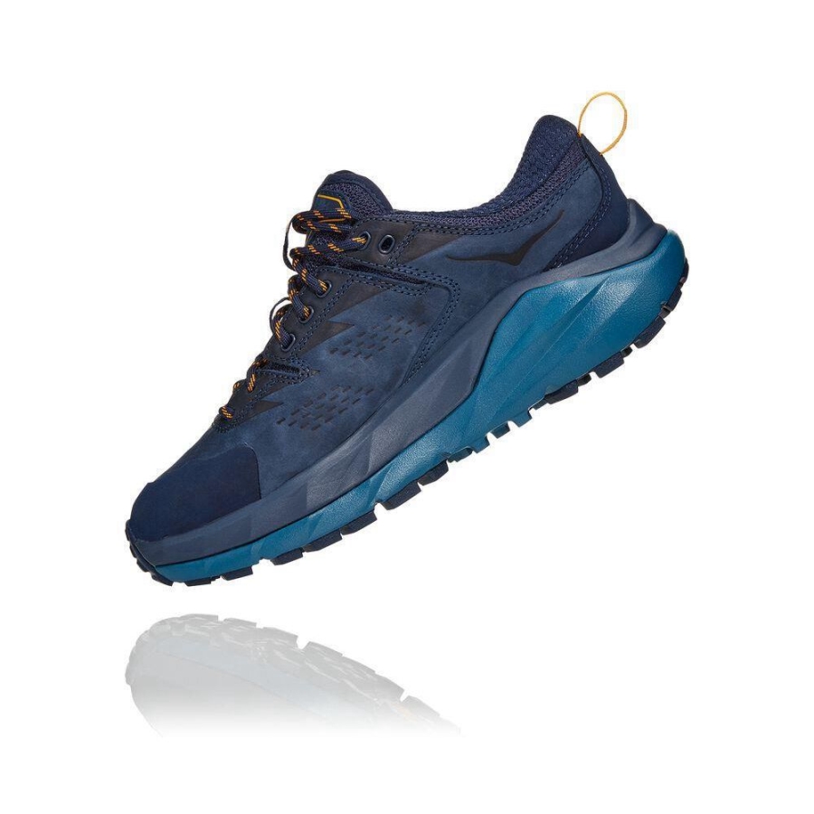 Women's Hoka Kaha Low GTX Hiking Shoes Blue | ZA-43WKZSJ