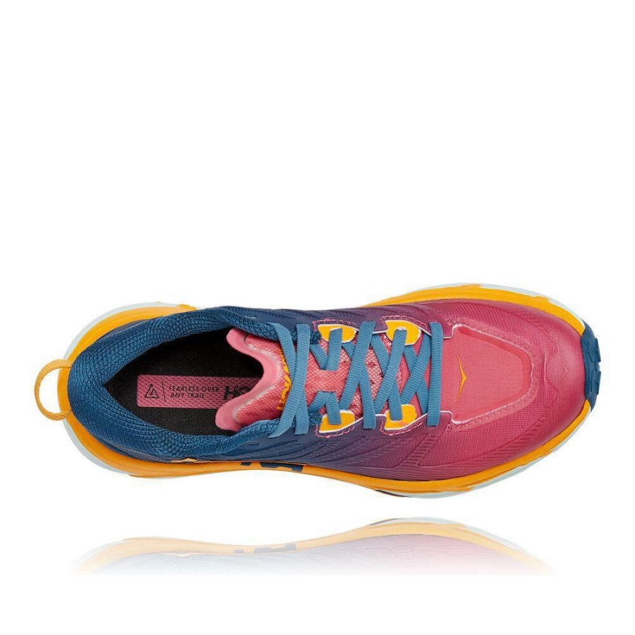 Women's Hoka Mafate Speed 3 Sneakers Blue / Pink | ZA-21IZYPR