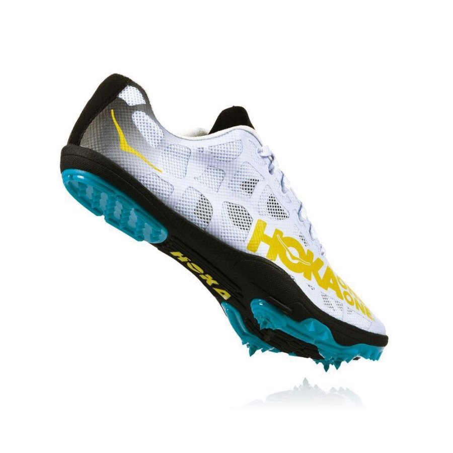 Women's Hoka Rocket LD Spikes Shoes White | ZA-51KXHIE