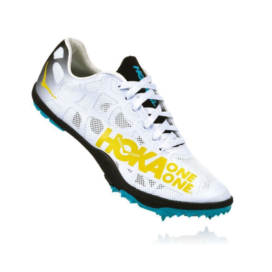 Women\'s Hoka Rocket LD Spikes Shoes White | ZA-51KXHIE