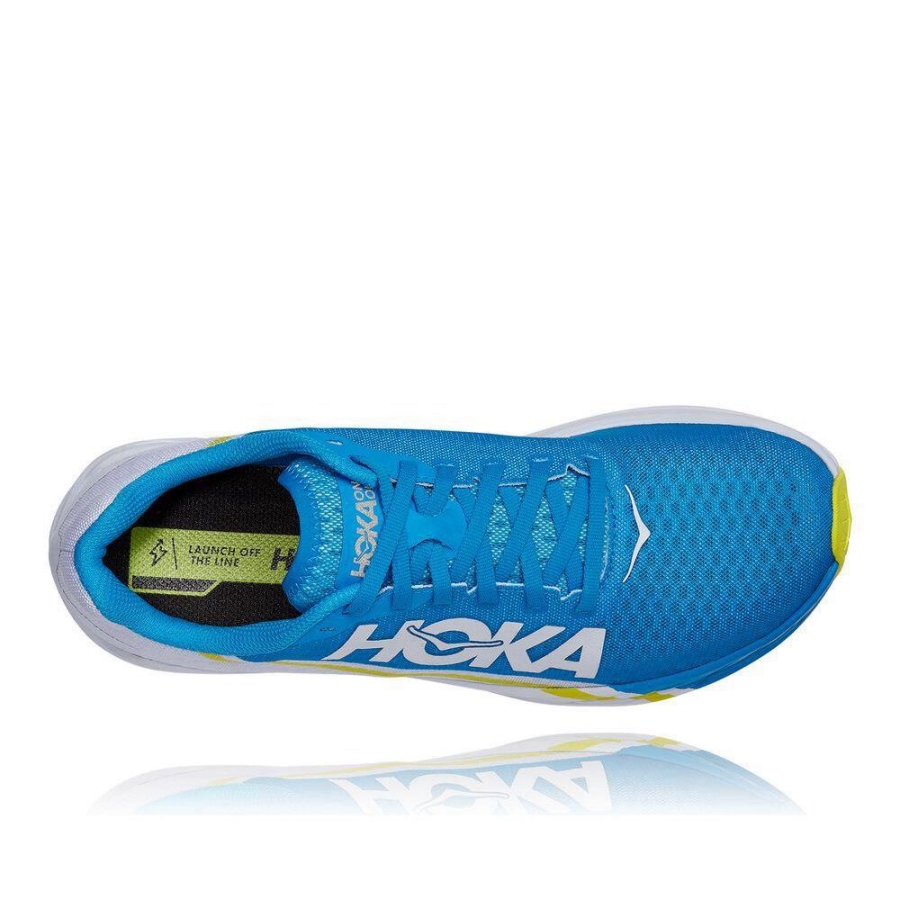Women's Hoka Rocket X Road Running Shoes Blue | ZA-30UBPOC