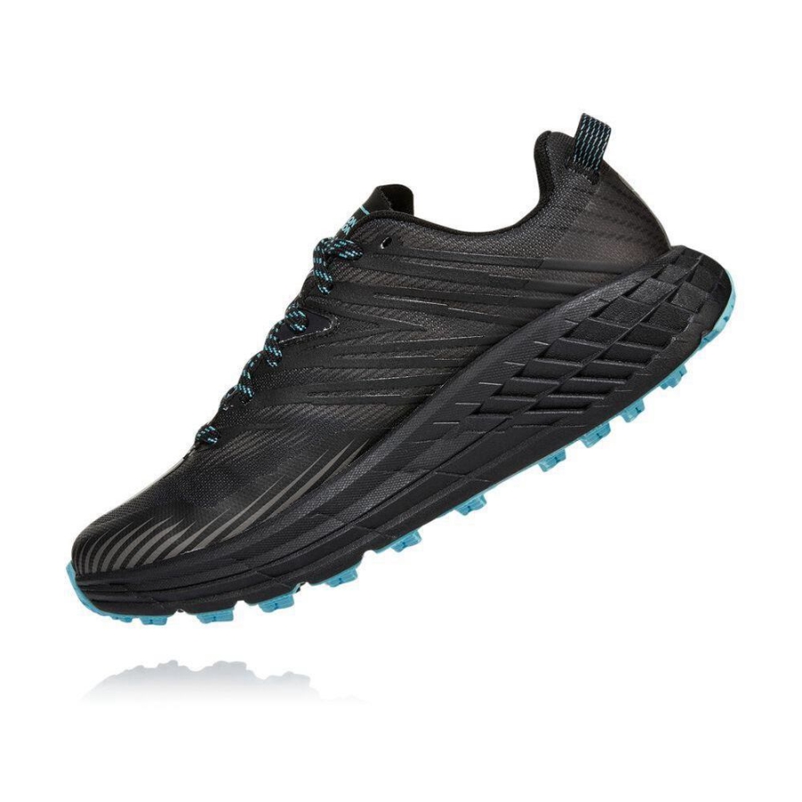 Women's Hoka Speedgoat 4 GTX Hiking Shoes Grey / Black | ZA-32ADTJN