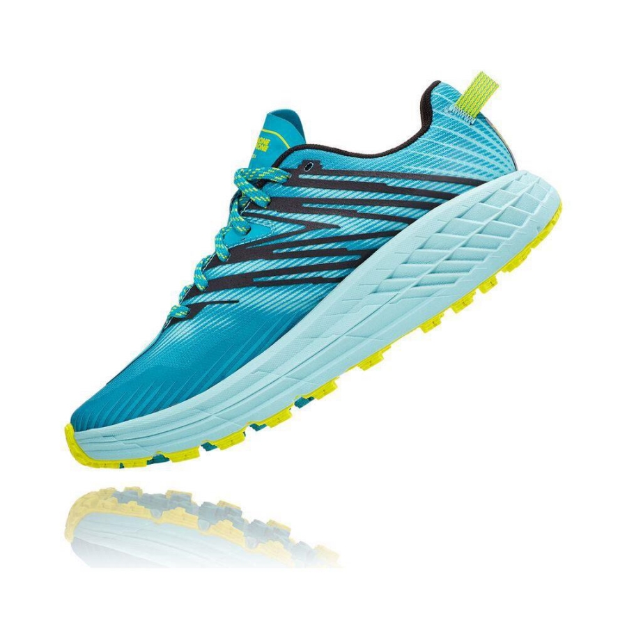 Women's Hoka Speedgoat 4 Hiking Shoes Blue | ZA-23IMNKG