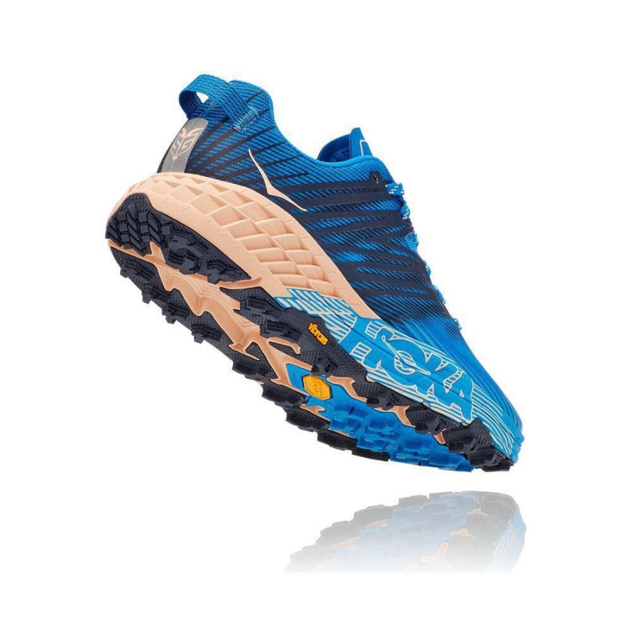 Women's Hoka Speedgoat 4 Hiking Shoes Navy | ZA-87HSXWO