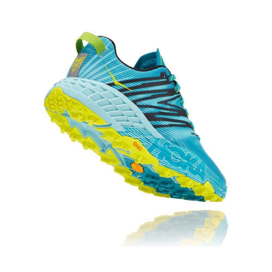 Women's Hoka Speedgoat 4 Trail Running Shoes Blue | ZA-49PJVAH
