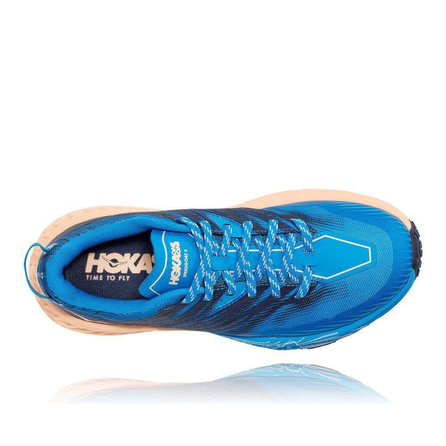 Women's Hoka Speedgoat 4 Trail Running Shoes Navy | ZA-75DLSOH