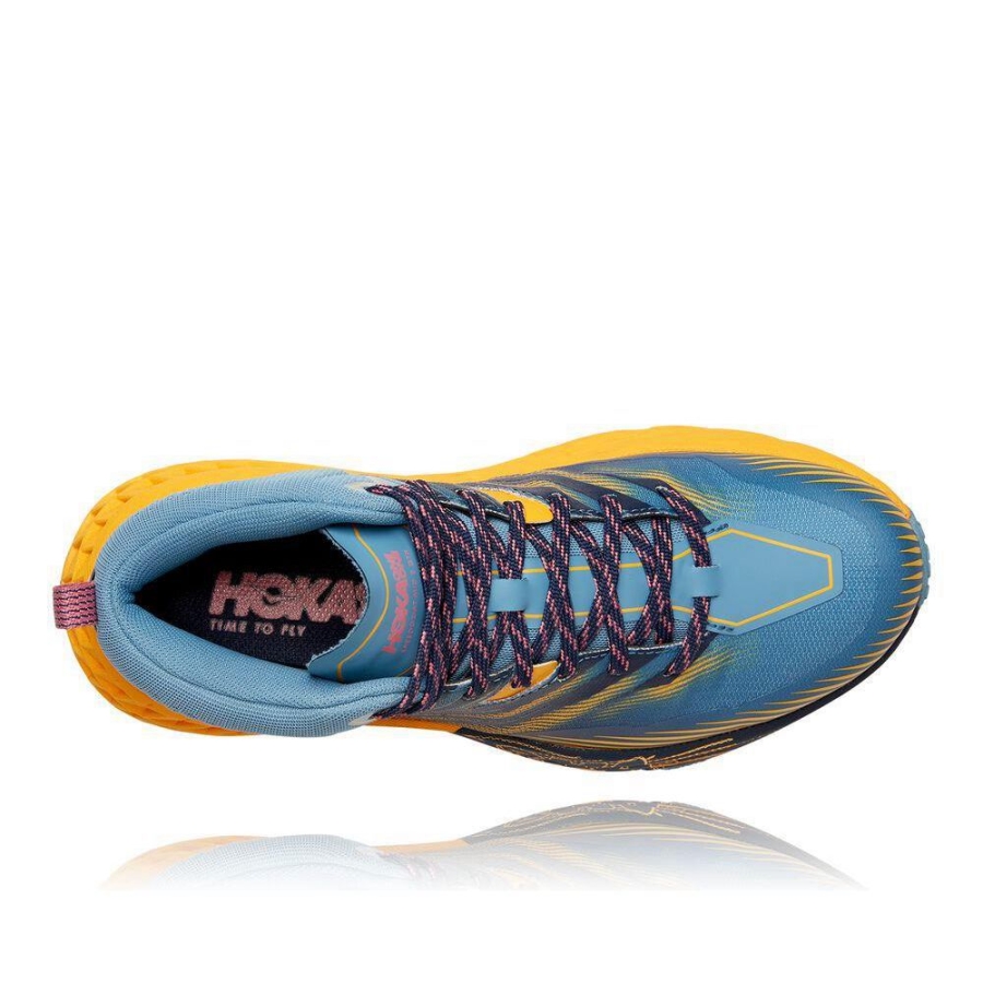 Women's Hoka Speedgoat Mid 2 GTX Sneakers Blue / Yellow | ZA-17NGFTO