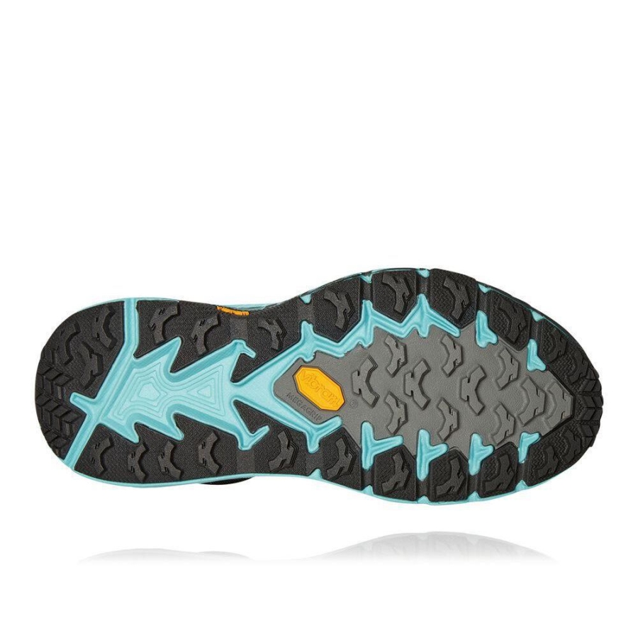 Women's Hoka Speedgoat Mid 2 GTX Trail Running Shoes Blue / Black / Gold | ZA-76SYGAJ