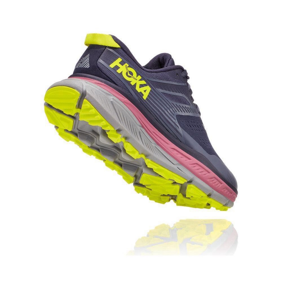 Women's Hoka Stinson ATR 6 Hiking Shoes Navy / Pink | ZA-93XZGFR