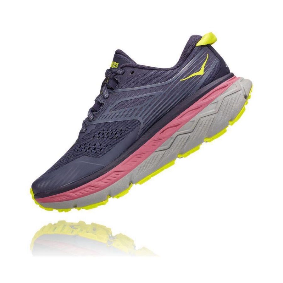 Women's Hoka Stinson ATR 6 Trail Running Shoes Navy / Pink | ZA-58JRCAE