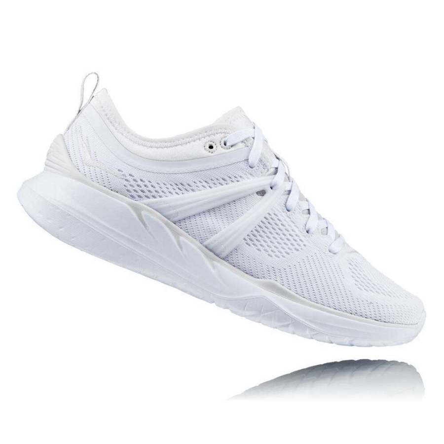 Women's Hoka Tivra Road Running Shoes White | ZA-93CMAYG