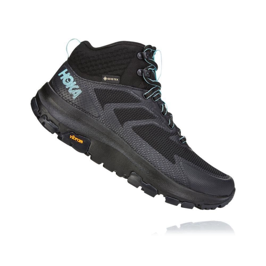 Women's Hoka Toa GTX Hiking Boots Black | ZA-64DNFSZ