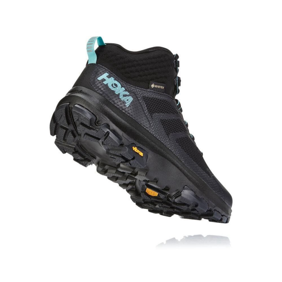 Women's Hoka Toa GTX Hiking Boots Black | ZA-64DNFSZ