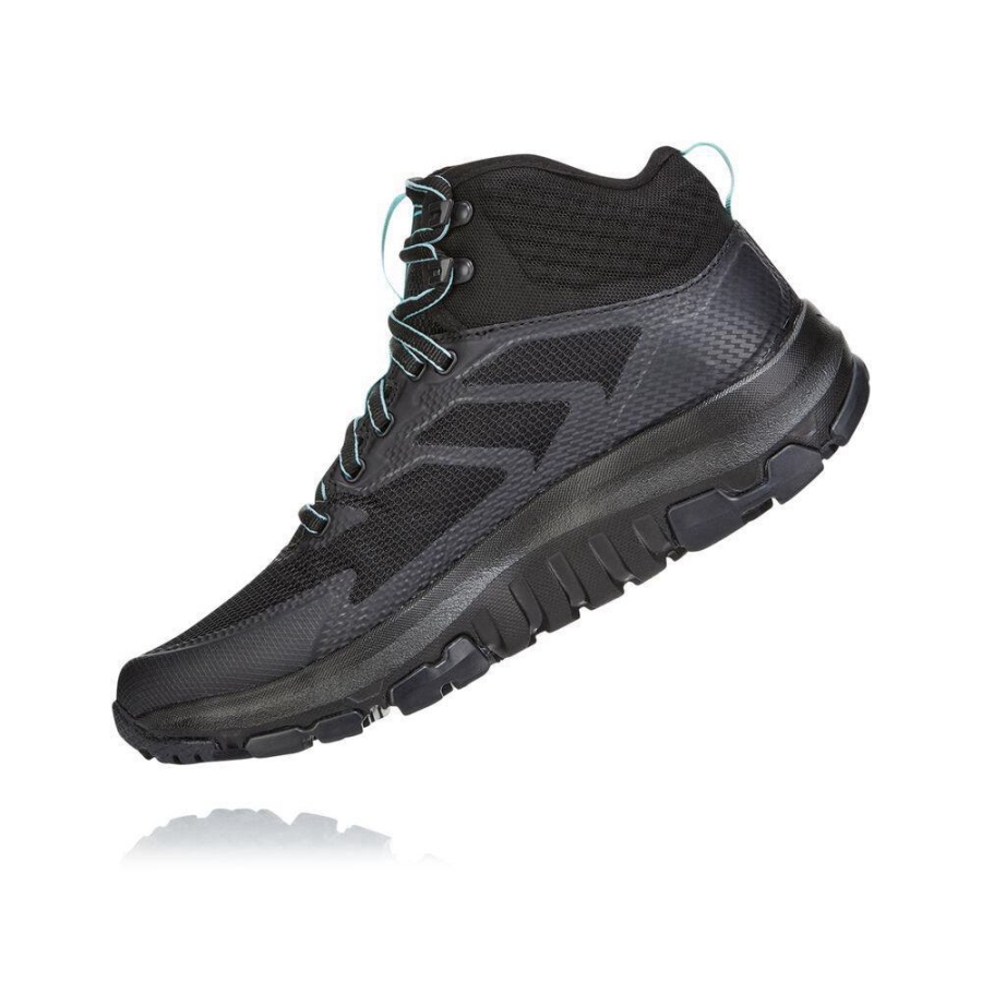 Women's Hoka Toa GTX Hiking Boots Black | ZA-64DNFSZ