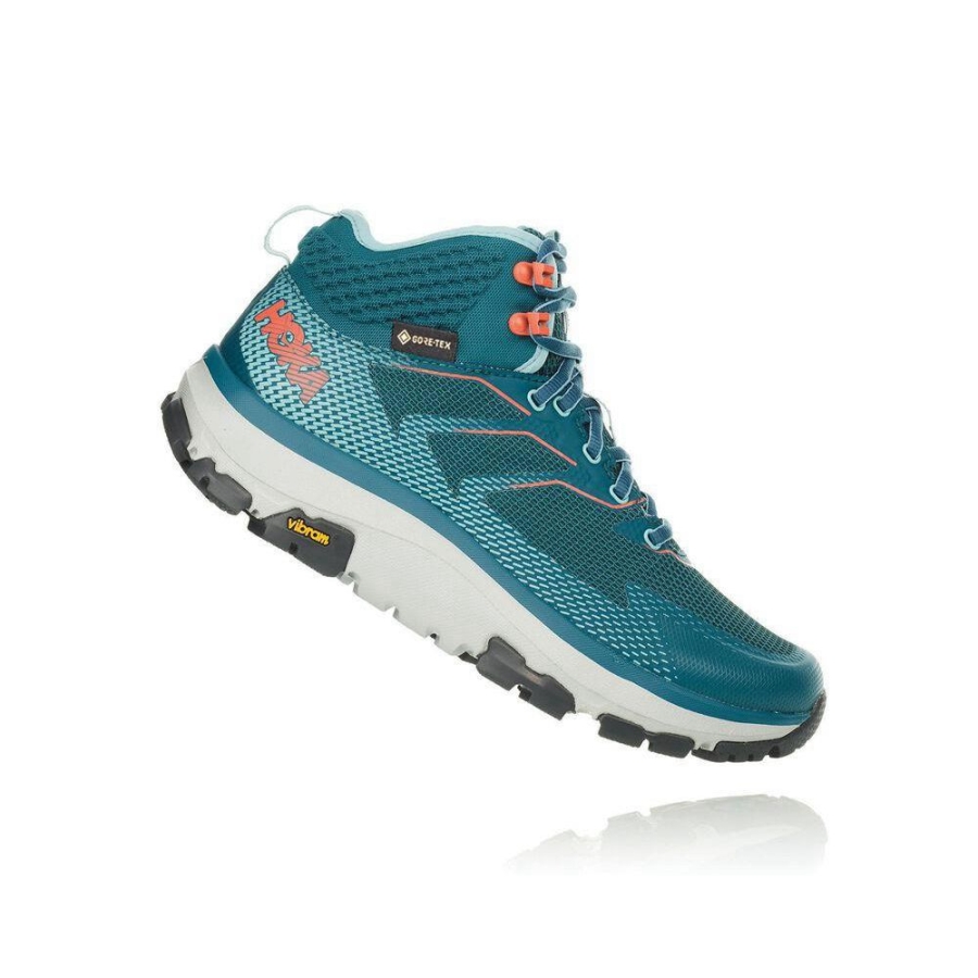 Women's Hoka Toa GTX Hiking Boots Blue | ZA-62UZEAB