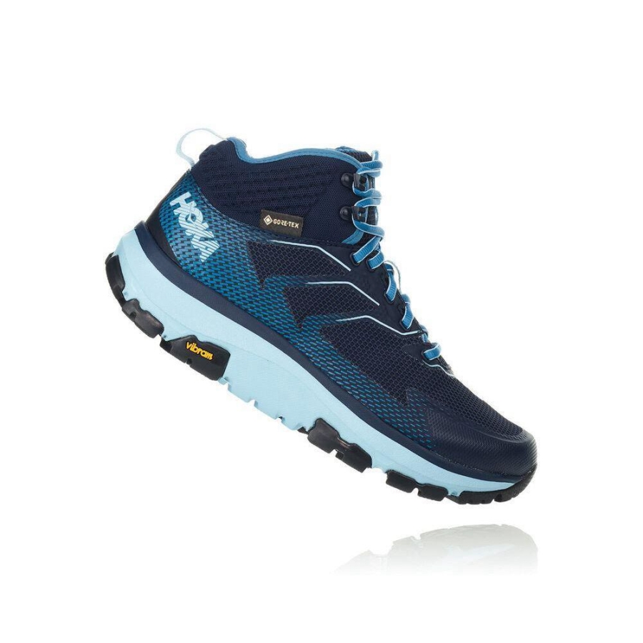 Women's Hoka Toa GTX Hiking Boots Navy | ZA-62UPTIH