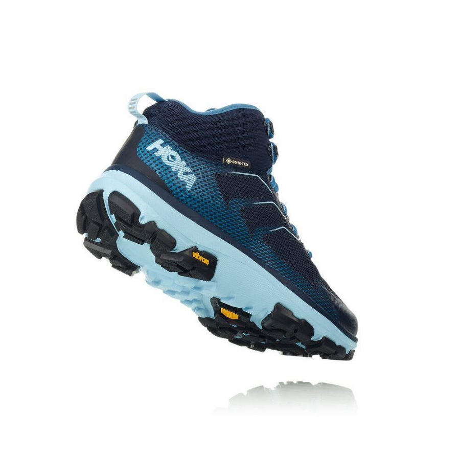 Women's Hoka Toa GTX Hiking Boots Navy | ZA-62UPTIH