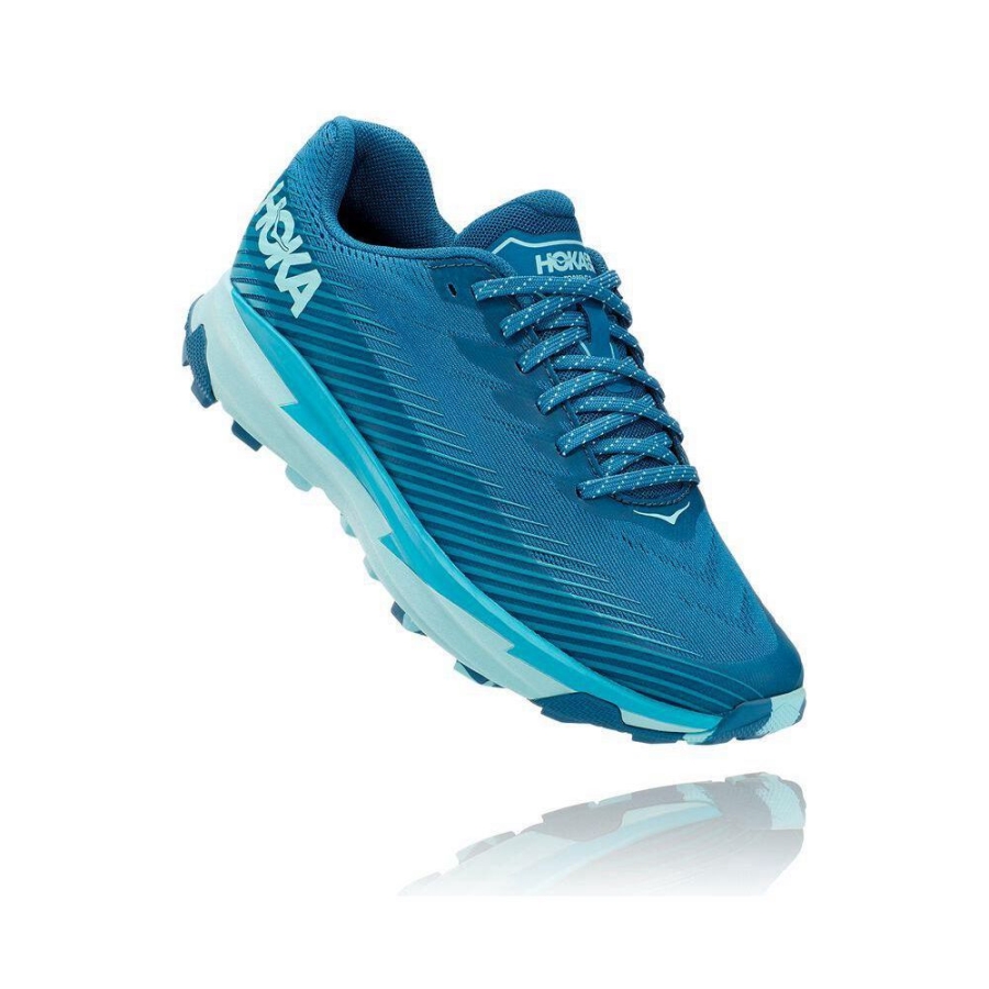 Women\'s Hoka Torrent 2 Hiking Shoes Blue | ZA-84RYLQC