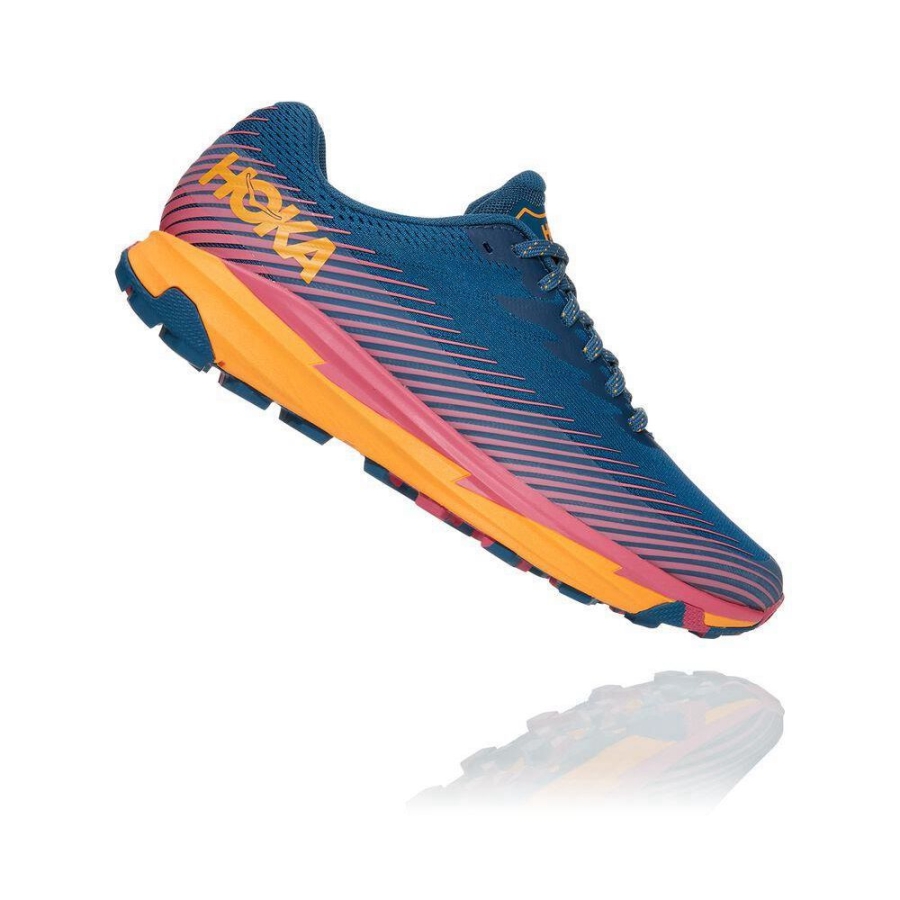 Women's Hoka Torrent 2 Trail Running Shoes Blue / Red | ZA-06UAQCB