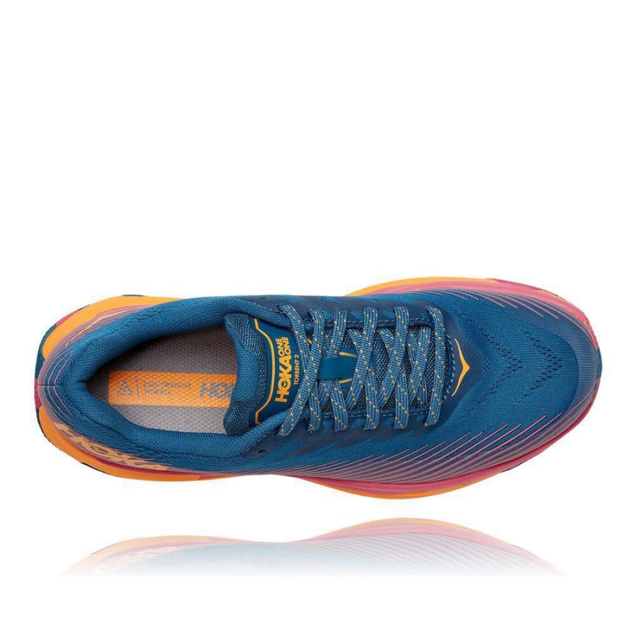 Women's Hoka Torrent 2 Trail Running Shoes Blue / Red | ZA-06UAQCB