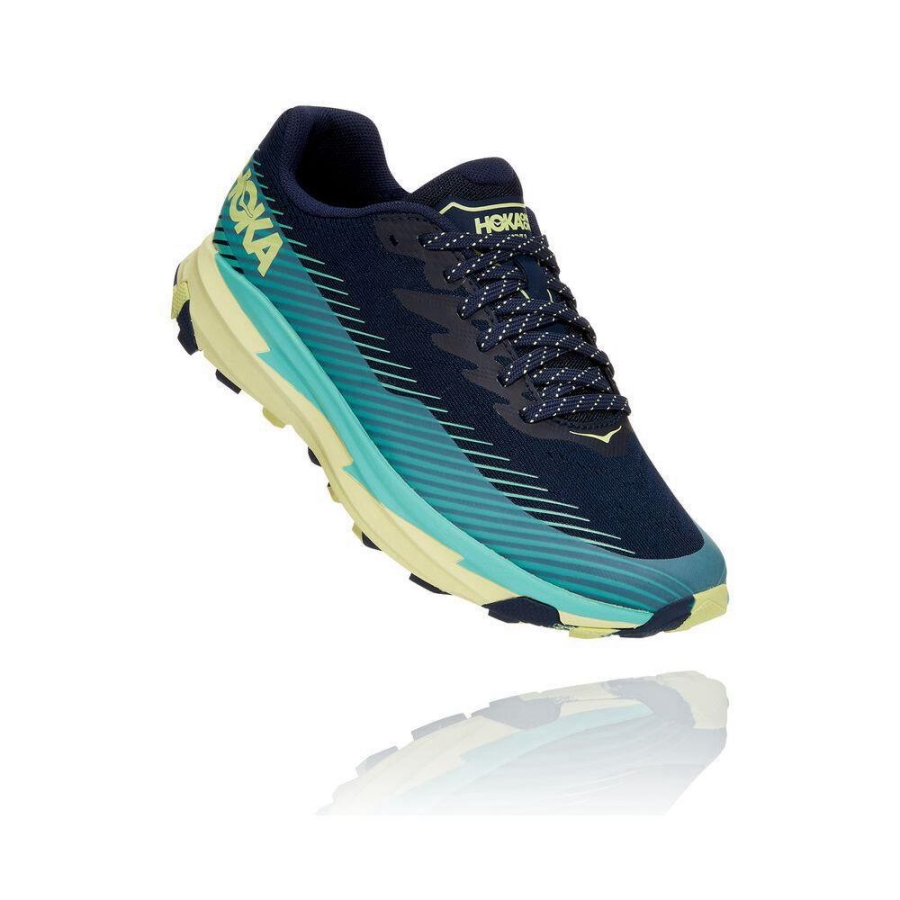 Women\'s Hoka Torrent 2 Trail Running Shoes Black / Blue | ZA-08MEKSU